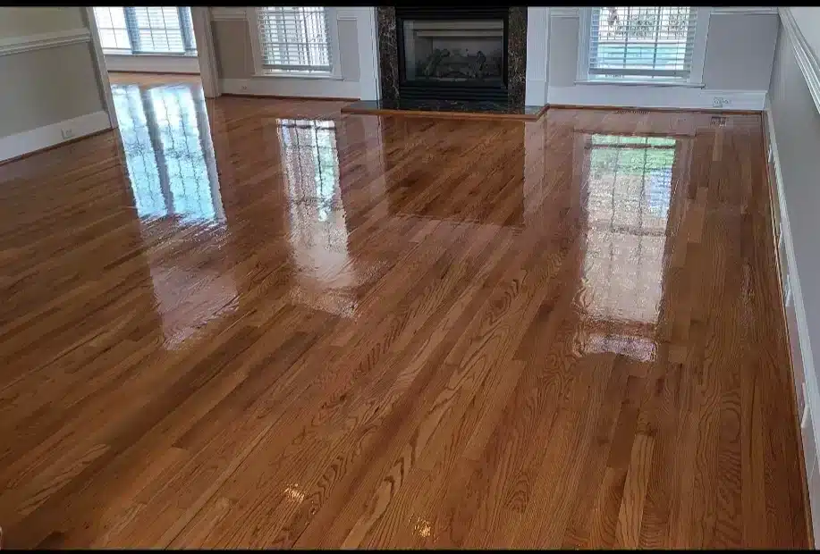 Professional hardwood floor cleaning